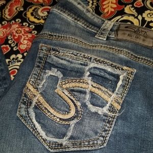 40%OFF😇MidSlimBoot😍Silver Jeans🤩